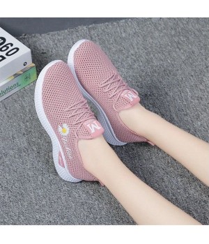 Hongyan Shoes Women Korean sports casual shoes mesh surface breathable wear-resistant running shoes