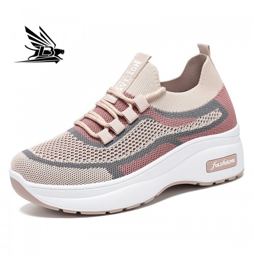 Elevate Your Style with Customizable Fashion Running Sneakers - Breathable Lace-Up Walking Shoes for Women