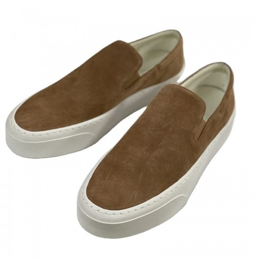 Custom High Quality Brown Suede Loafers Luxury Low Top Slip on Casual Shoes Sneakers Women