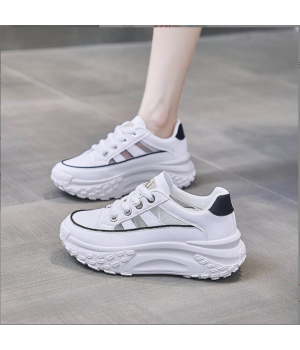 new Casual fashion thick sole wear-resistant non-slip soft double layer hollow sneakers women leisure sports walking shoes