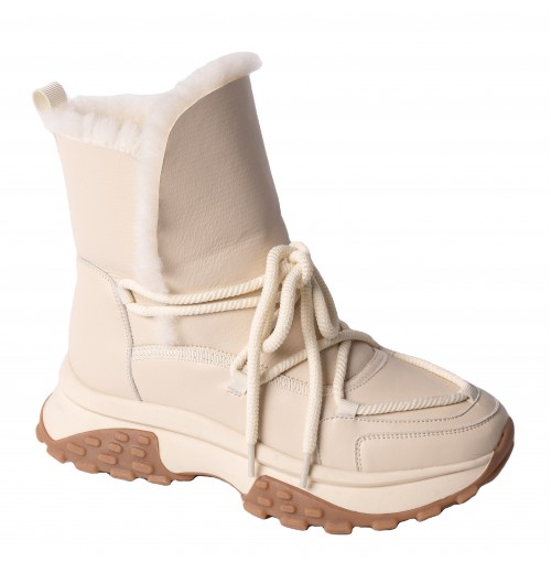 YZY wholesale OEM High Quality synthetic fur and microfiber leather snow casual boots