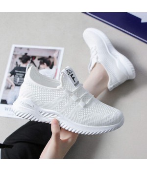 Breathable White Sneakers Fitness Walking Casual mesh upper shoes 2024 new comfortable non-slip sports shoes for women