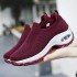 Customizable Winter Fashion Sneakers with Lace Closure - Comfortable Knit Fabric Womens Sport Running Shoes