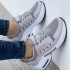 Y wholesale 35-43 plus size single shoes women's flying weaving sport trend walking style breathable mesh ladies casual shoes