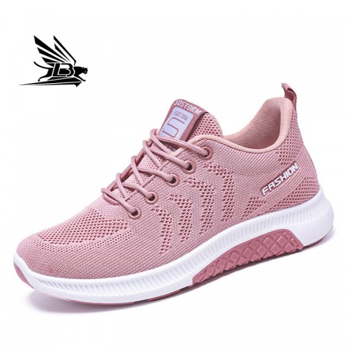 Precise Fit Casual Women's Sneakers - Soft PVC Insole Lace-Up Sports Shoes for Walking and Running