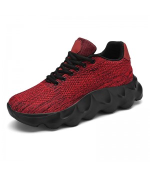 Wholesale high-end leisure sports shoes latest design thick-soled walking shoes soft cushioning fashion sports shoes.