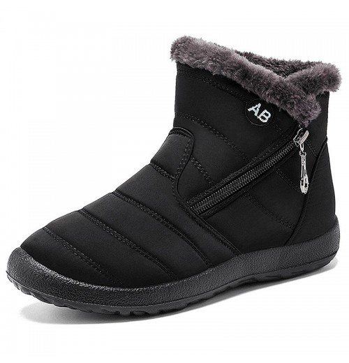 Women's and Men's Cotton Boots Winter Large Size 35-46 New Fleece-lined Casual Snow Boots for Women and Men