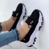 Factory Popular New Style Casual Sneakers Ladies Thick-Soled White Fitness Walking Shoes