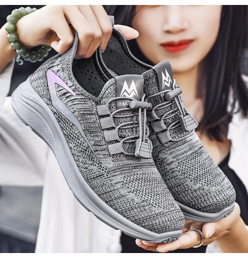 Womens Running Shoes Walking Fashion Strappy Volleyball Shoe Canvas Mesh Knit Sneakers Low Top Simple Wedge Comfortable Casual